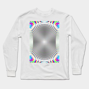 Abstract glitch dots Long Sleeve T-Shirt